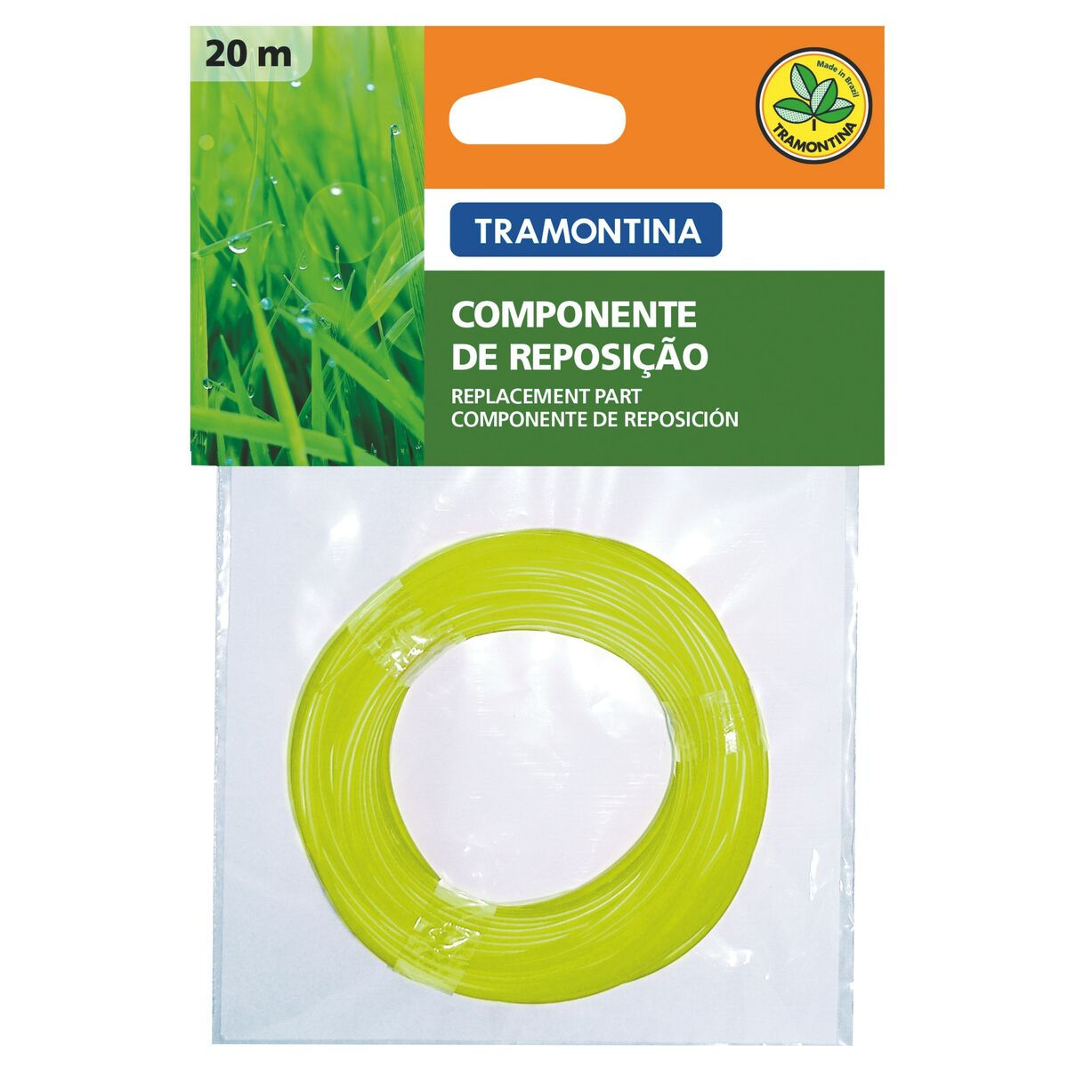 Fio de Nylon 1,8 mm Tramontina para Aparador de Grama com 20 m de Comprimento