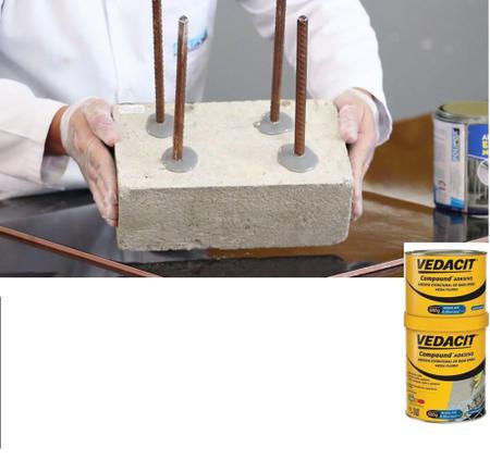 Miniatura: Adesivo Epoxi Compound Lata 1 Kg Media Fluidez Vedacit