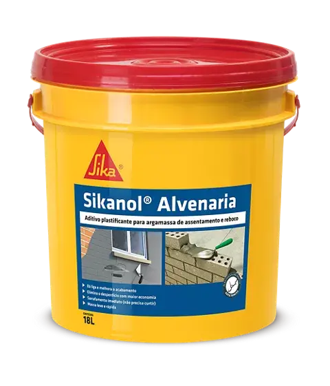Aditivo Plastificante Sikanol Alvenaria Bd 18L - sika RI5739