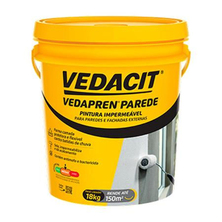 Vedacit Vedapren Parede Branco manta liquida asfaltica 18L