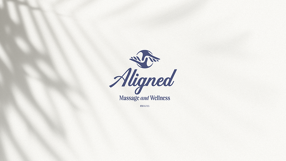 Logo design for Aligned Wellness and Massage