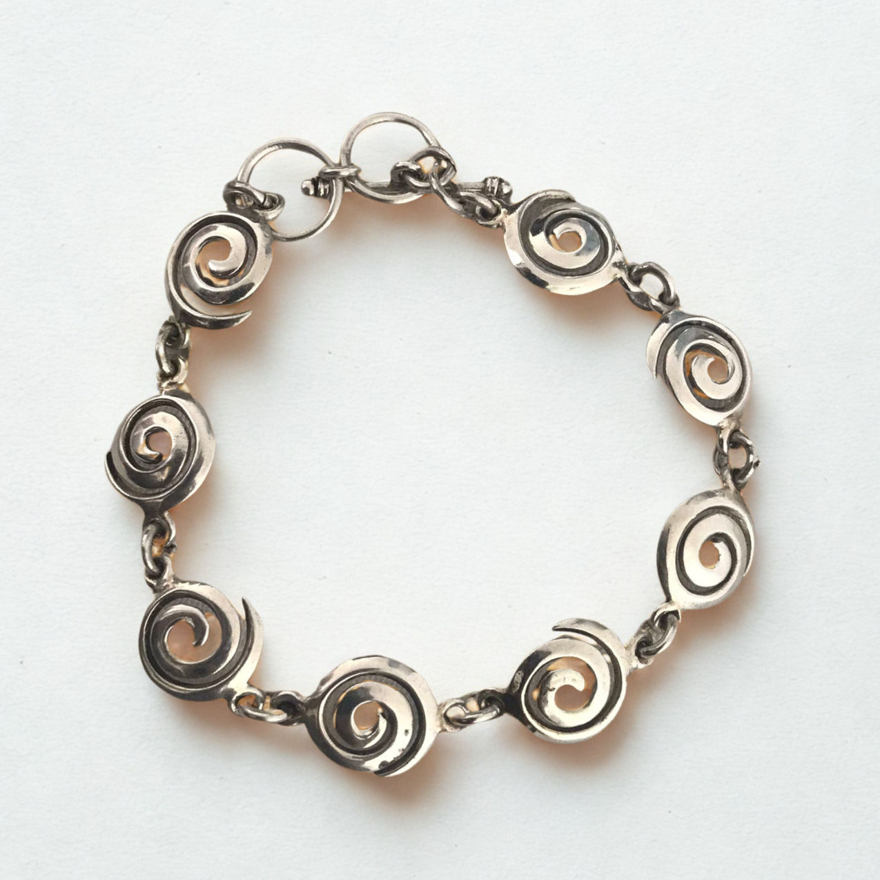 Pulsera de Plata Enroscada