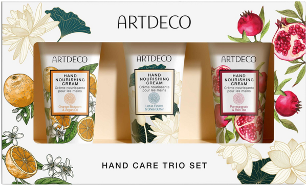 ARTDECO Hand Care Trio Set mit drei pflegenden Handcremes für beanspruchte Hände.