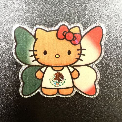 Kitty Mexico Flag Acrylic