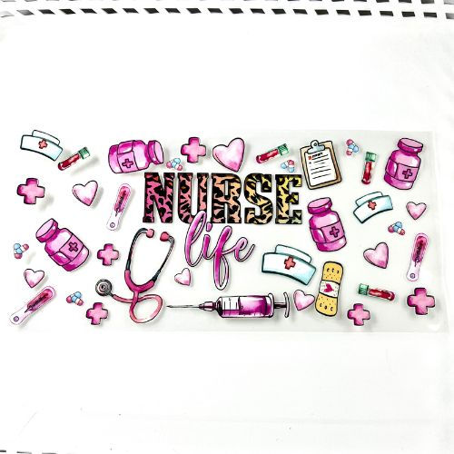 Nurse Life Pink Wrap