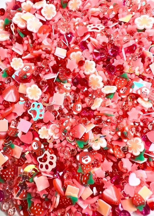 Strawberry Sweetheart Charm Mix