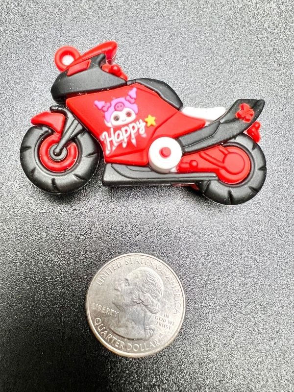 Happy Pig Motorcycle 3D Charm