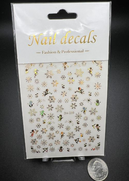 Holiday Snowflake Nail Stickers Style# DH-190