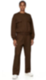 Marc O'Polo Pure Comfort eşofman takımı ile endüstriyel stüdyoda modern lounge stili. - Koyu Kahve