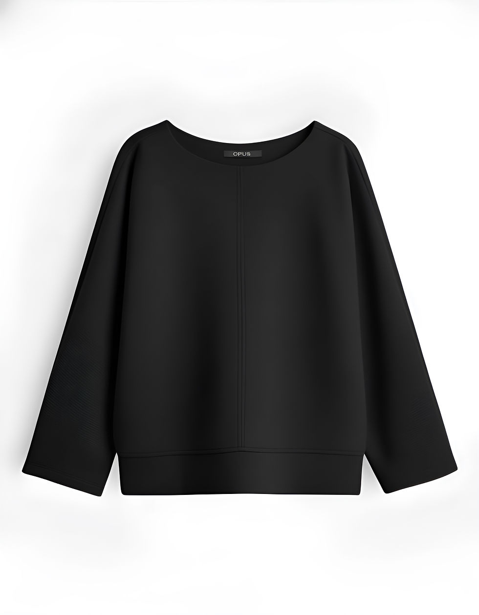 Küçük resim: Opus Gunner Selanik kumaş yarasa kol sweatshirt - Siyah renk.