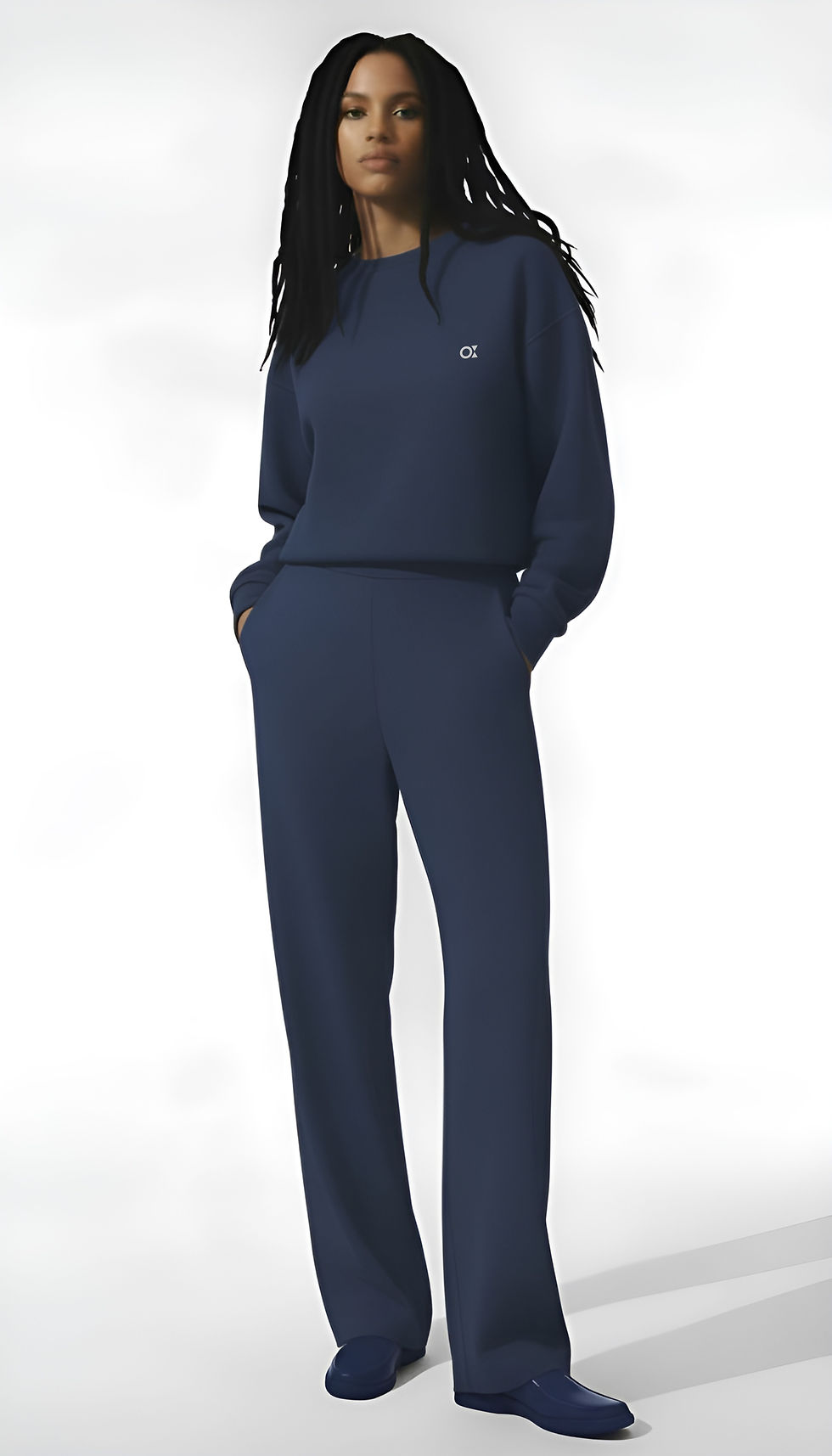 Opus Aura boru paça relaxfit eşofman takımı - Lacivert