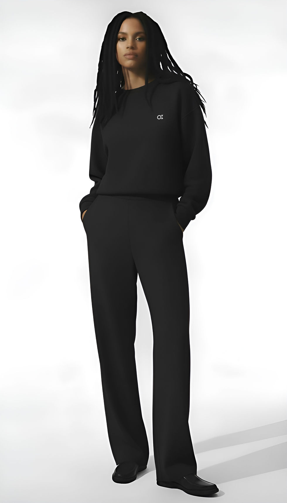 Opus Aura eşofman üstü ve altı takım kombinasyonu - Siyah