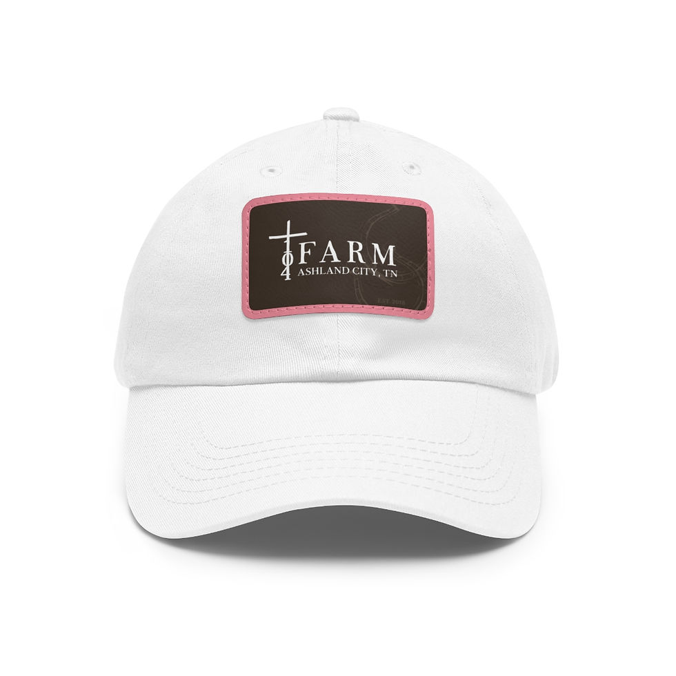 Thumbnail: Dad Hat with Leather Patch (Rectangle)