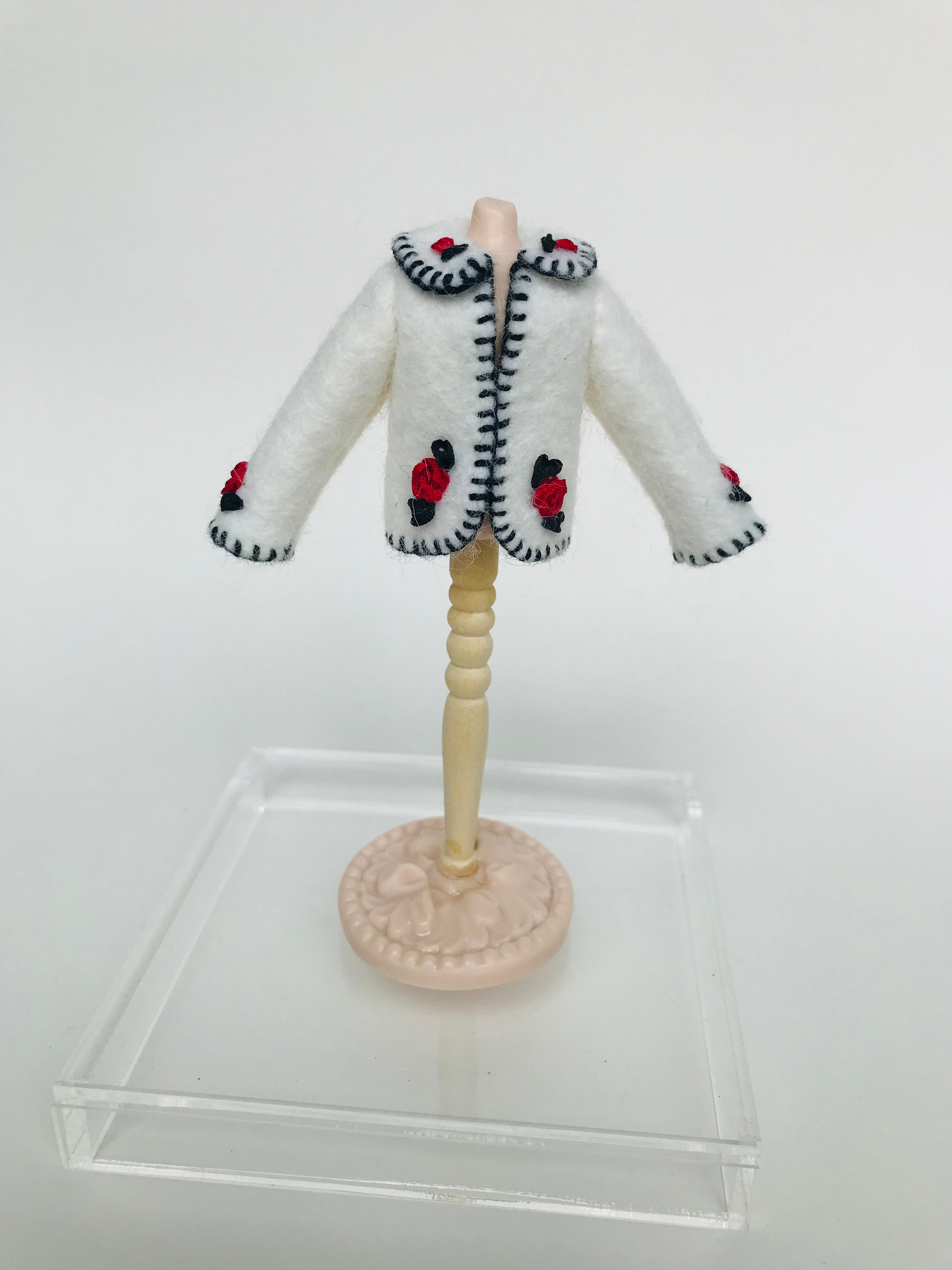 White Wool Felt Coat