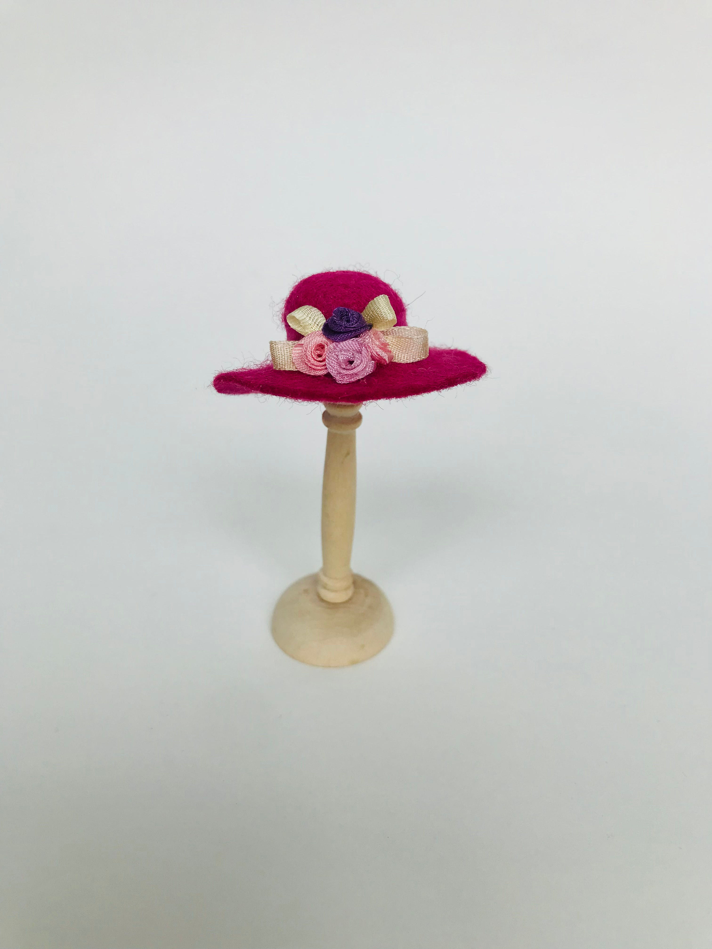 Magenta Wool Felt Hat