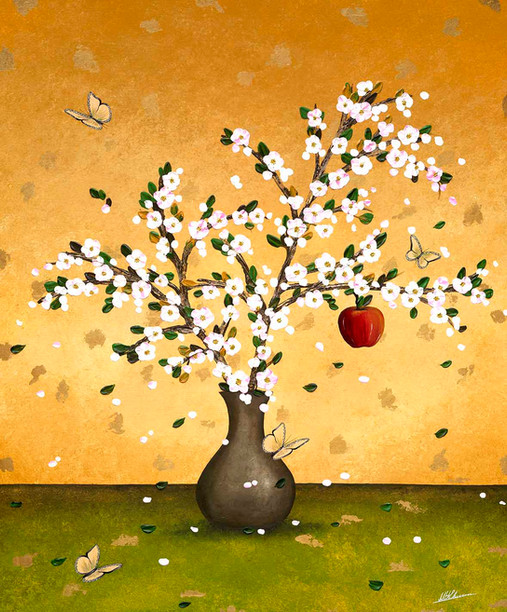 Apfelbaum, Strauß, Nadia Schreiner, japanisch