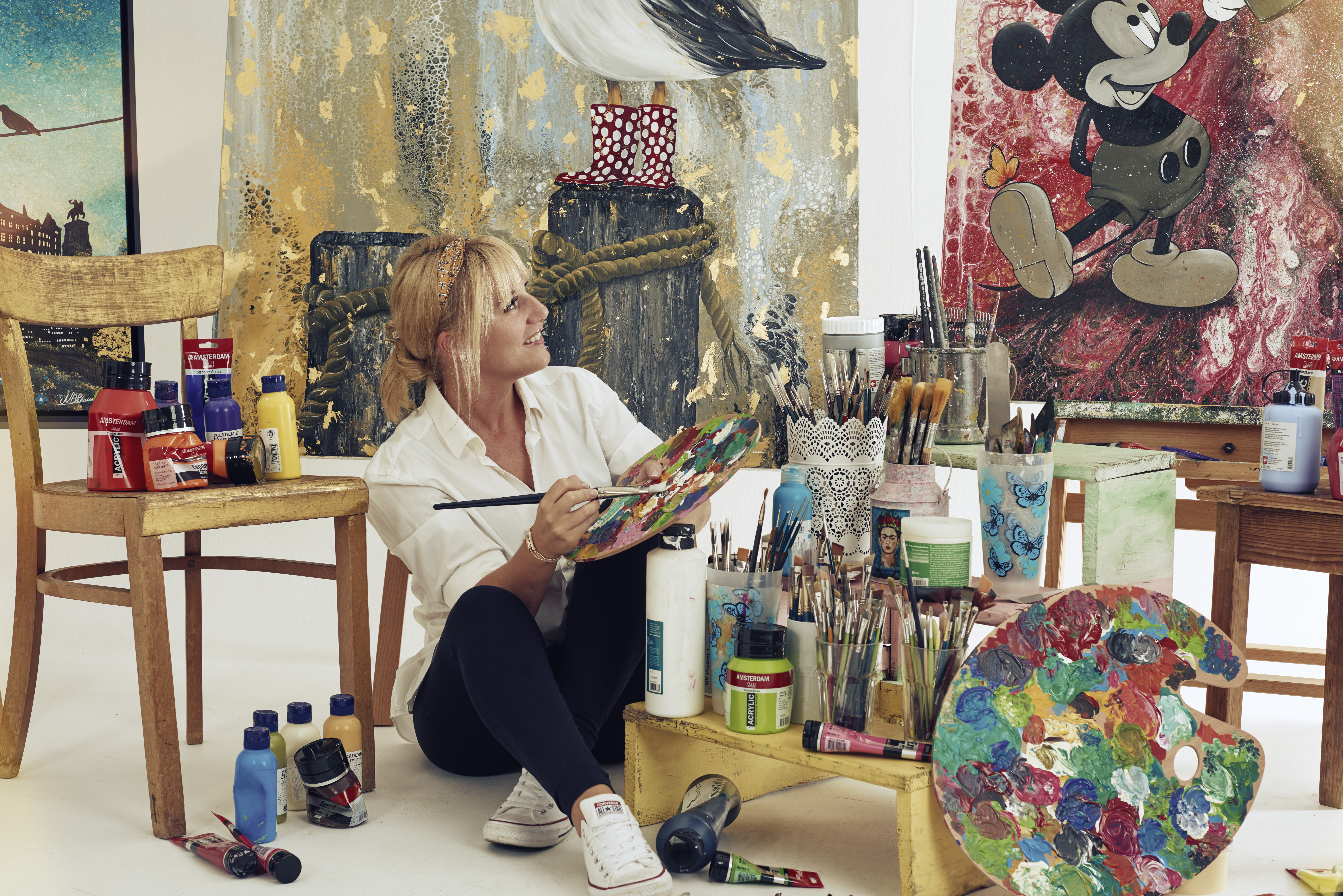 Nadia Schreiner bei der Arbeit