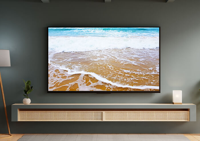 Incoming Waves – Coastal Smart TV Art | Ocean Tide Screensaver | Calming Beach D