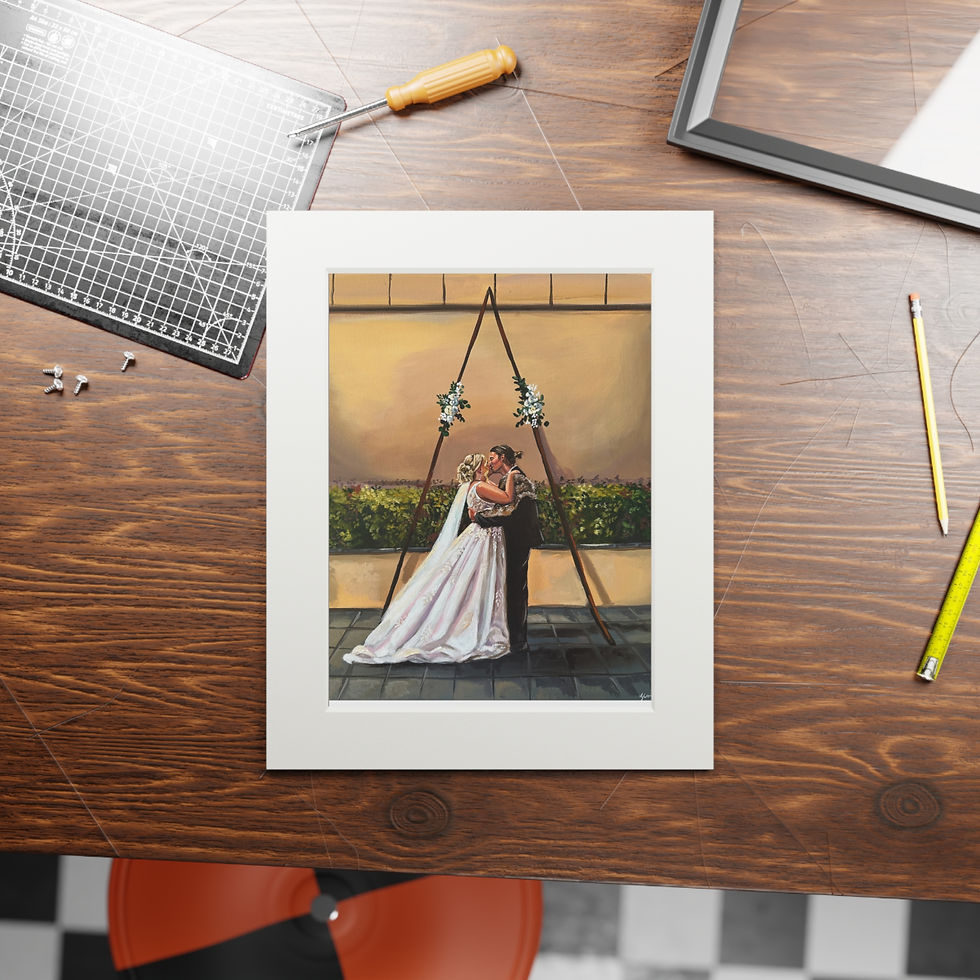 Thumbnail: Chloe & Jack Fine Art Print (Passepartout Paper Frame)