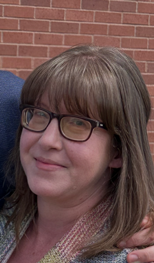 Smiling woman with glasses