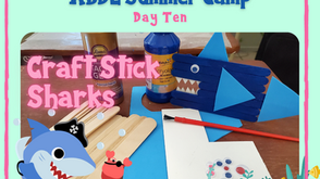 Day 10: Craft Stick Sharks
