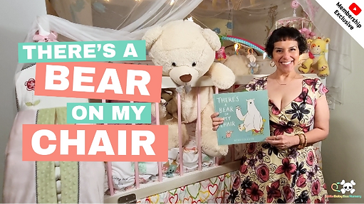 ABDL Mommy Black reads There's a Bear On My Chair for adult baby.