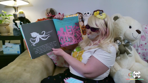 Mama Buttercup reads Secrets of Animal Camouflage for Summer Camp