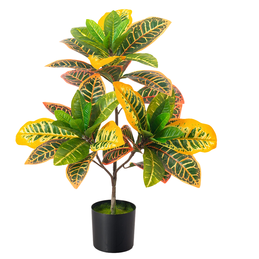 Realistic Artificial Croton Tree for Indoor & Outdoor Decor