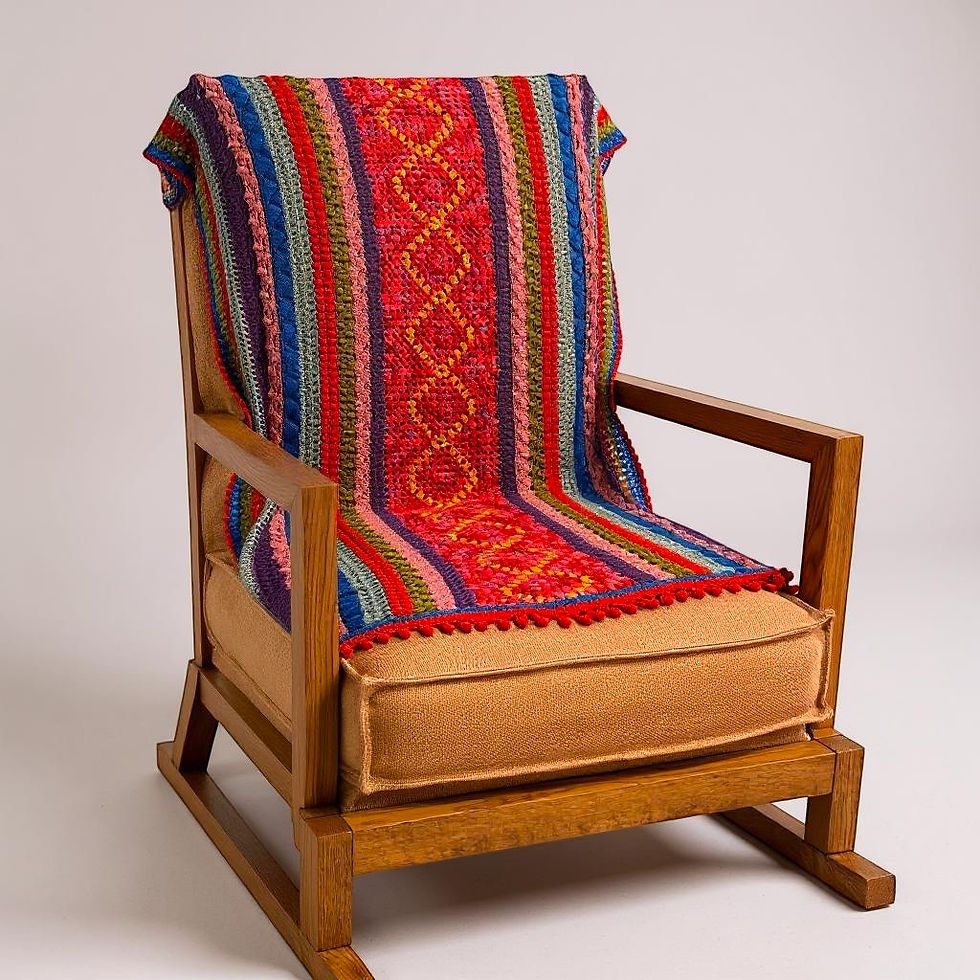 Heirloom Bloom Crochet Throw