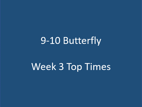 Tri-County Top Times - 9-10 Butterfly