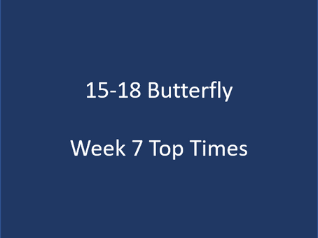 Tri-County Top Times - 15-18 Butterfly