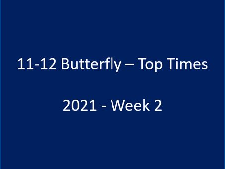 Tri-County Top Times - 11-12 Butterfly