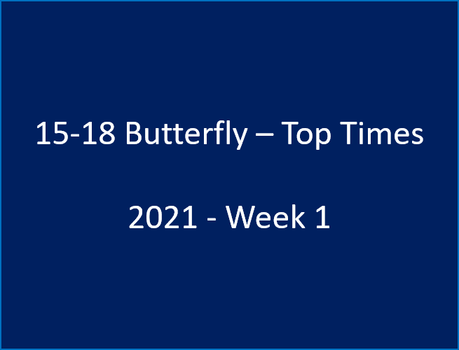 Tri-County Top Times - 15-18 Butterfly