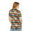 Thumbnail: Men's Polo Shirt With Colorful Wavy Striped Hills Bright Stripes Collared Tee