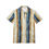 Thumbnail: Men's Polo With Modern Mad Men Style Watercolor Stripes Shirt, Blue And Tan Hues