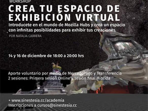 Workshop CREA TU ESPACIO DE EXHIBICIÓN VIRTUAL