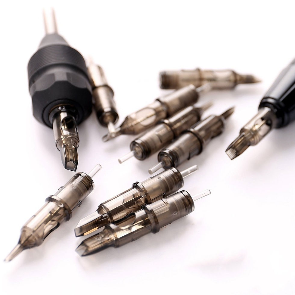 Miniatura: 10 Uds. Cartucho de tatuaje de 0,35 MM suministros de máquina de agujas M1 RS RL RM marrón