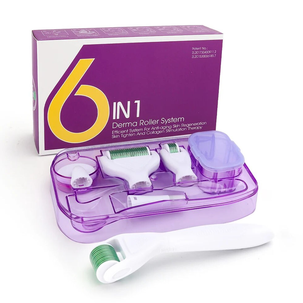 Miniaturbild: 4/5/6 In 1 Microneedle Derma Roller Kit Facial Roller Body Treatment Tools