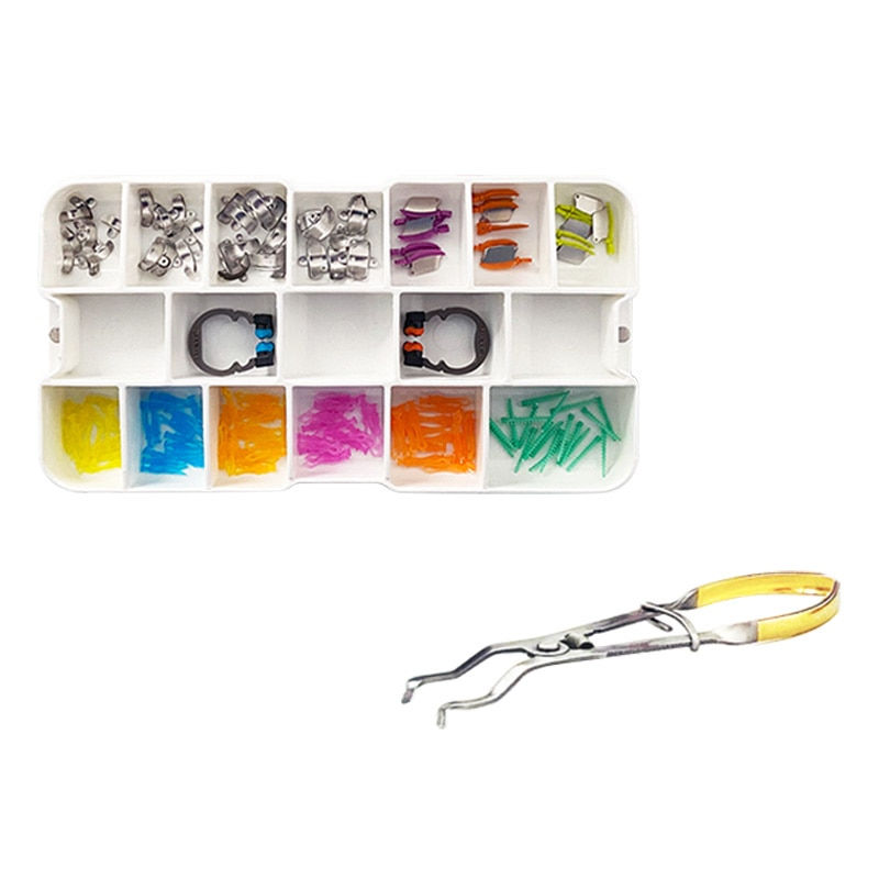 Thumbnail: Dental Matrix Bands Sectional Contoured Matrices Set Tools Instruments