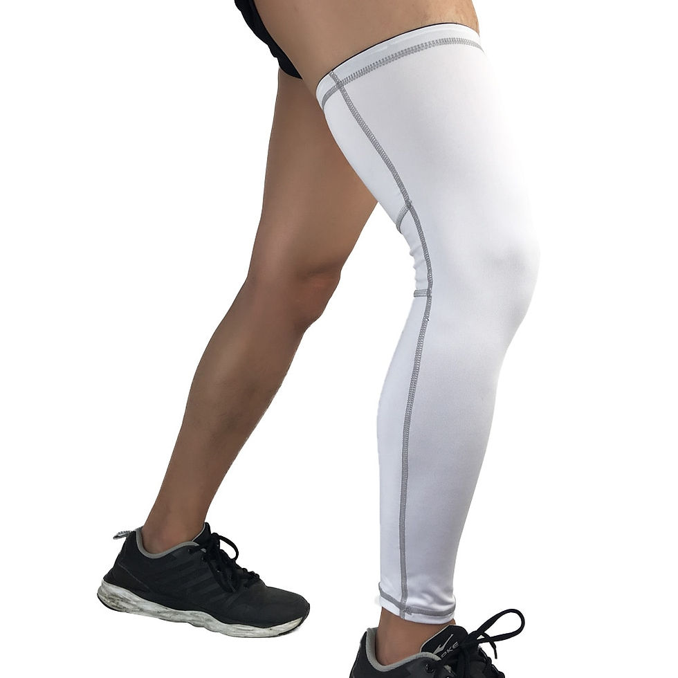 Miniature : Jambières élastiques de basket-ball, 1 pièce, manches de Compression pour mollet et cuisses, attelle de genou