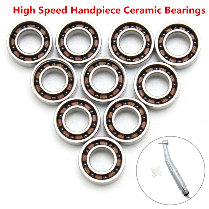 10Pcs Dental High Speed Air Turbine Handpiece Ceramic Bearings Ceramic Ball Tool