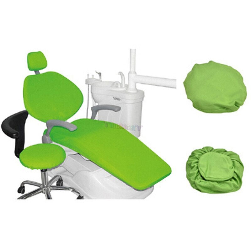 الصورة المصغرة: Dental Chair Cloth Cover, 4Pcs/set PU Leather Unit Tool Instrument