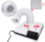 2 IN 1 60W Strong Power Dust Collector Extractor Dental Vacuum