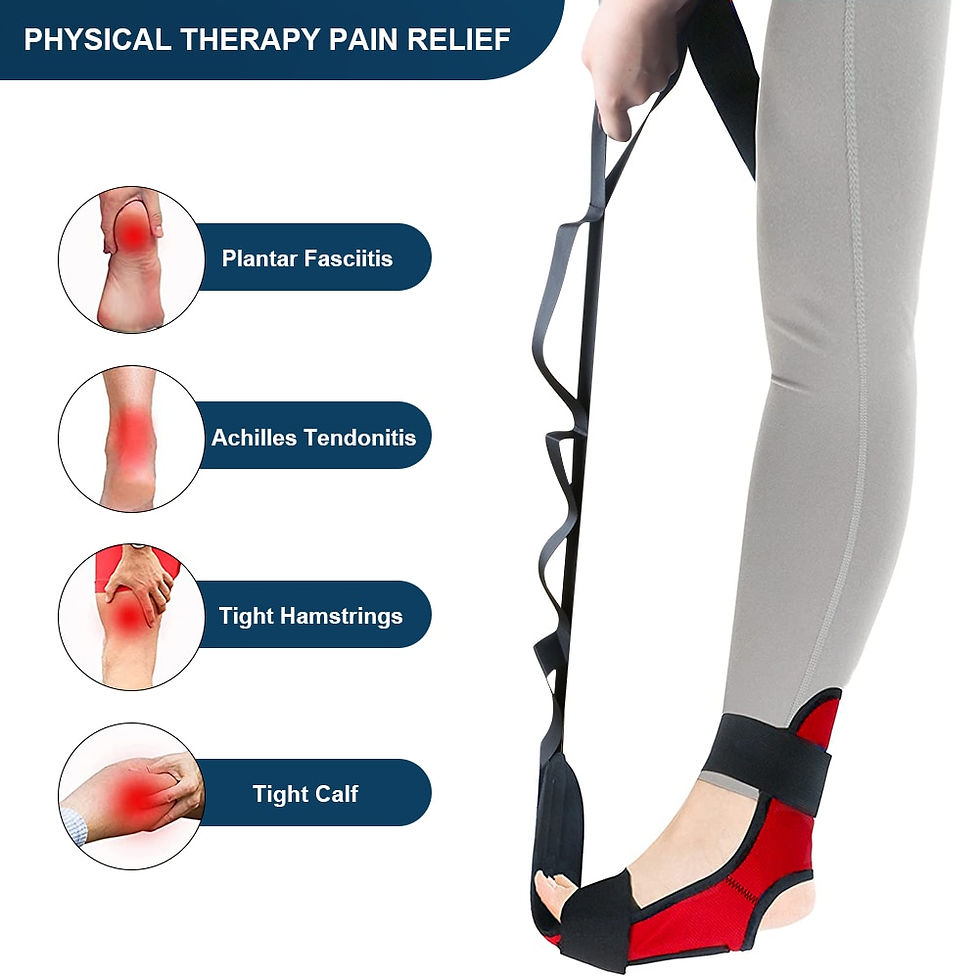Thumbnail: 148cm Leg Ankle Brace, Support Training Stretching Belt Stroke Hemiplegia Rehab