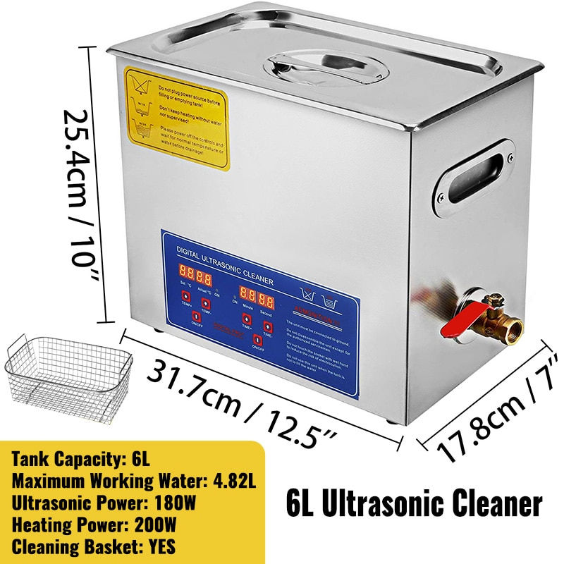 Miniature : Ultrasonic Cleaner 1.3L 2L 3L 6L 10L 15L 22L 30L Lave-Dishes Portable Machine