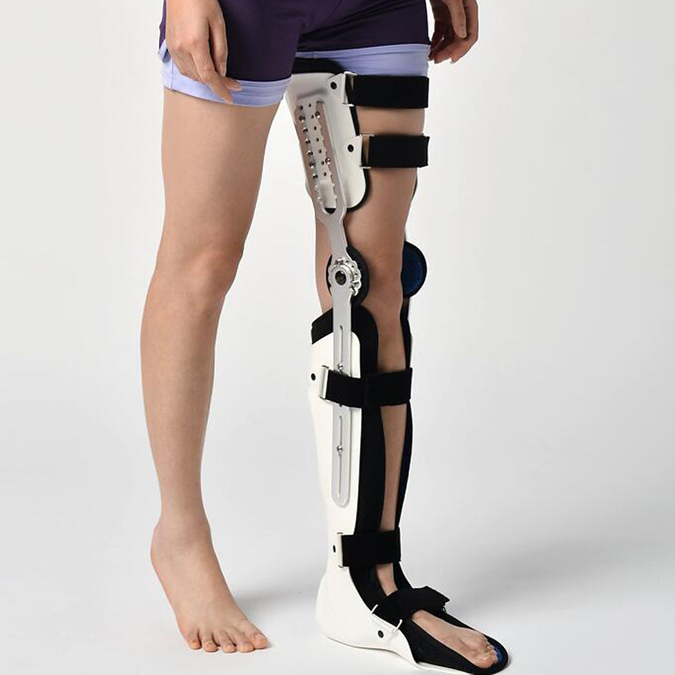 Miniaturbild: Fixed Knee Ankle Foot Brace Orthosis Knee Knee Calf Ankle Fixed Bracket Brace