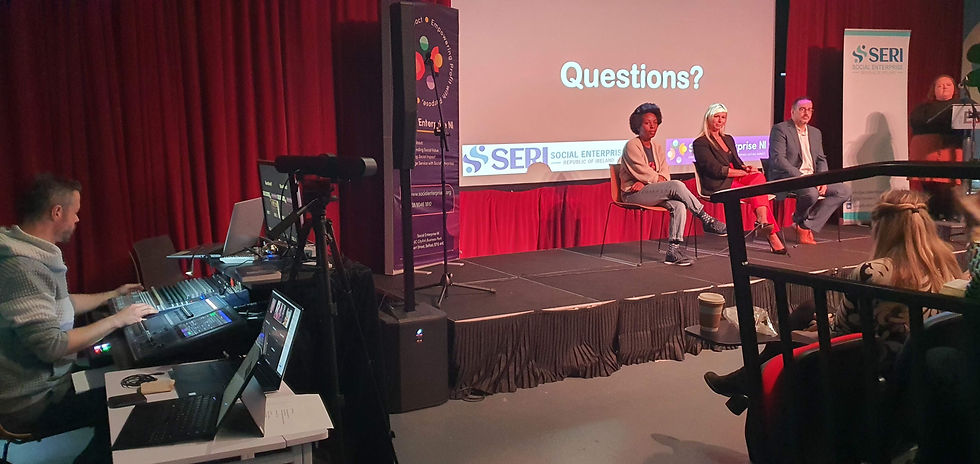 Filming conference in Dublin