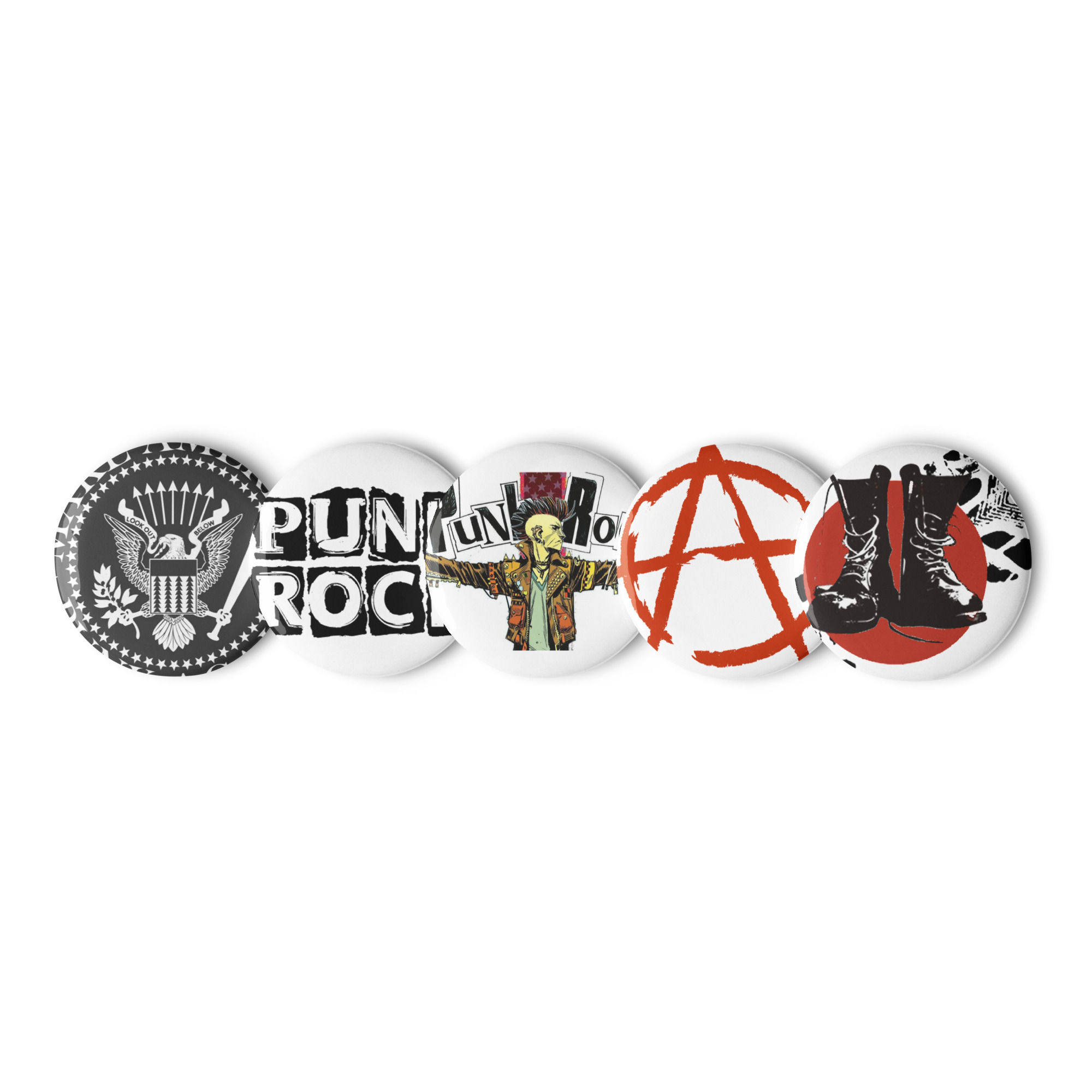 Set of Punk Badges