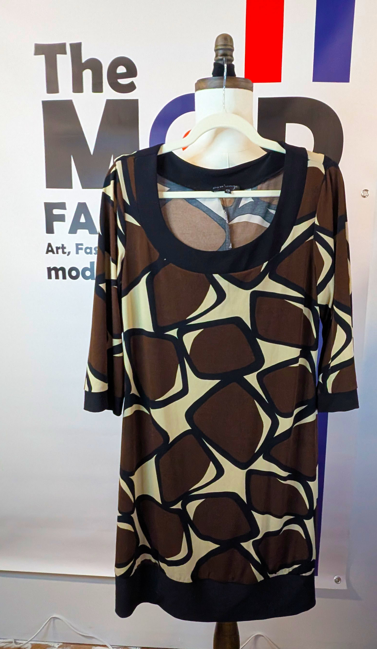 Bold Graphic Print Mini Dress