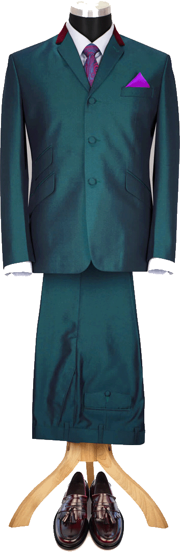 Teal Suit Mod Tonic Suit